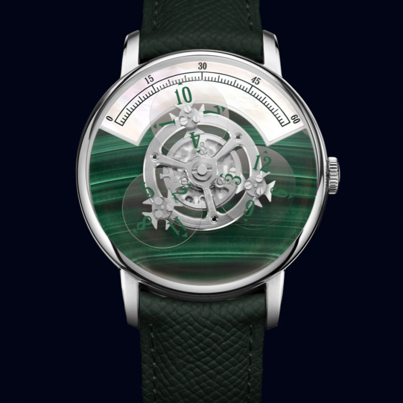 montre TilOne de TilTime malachite