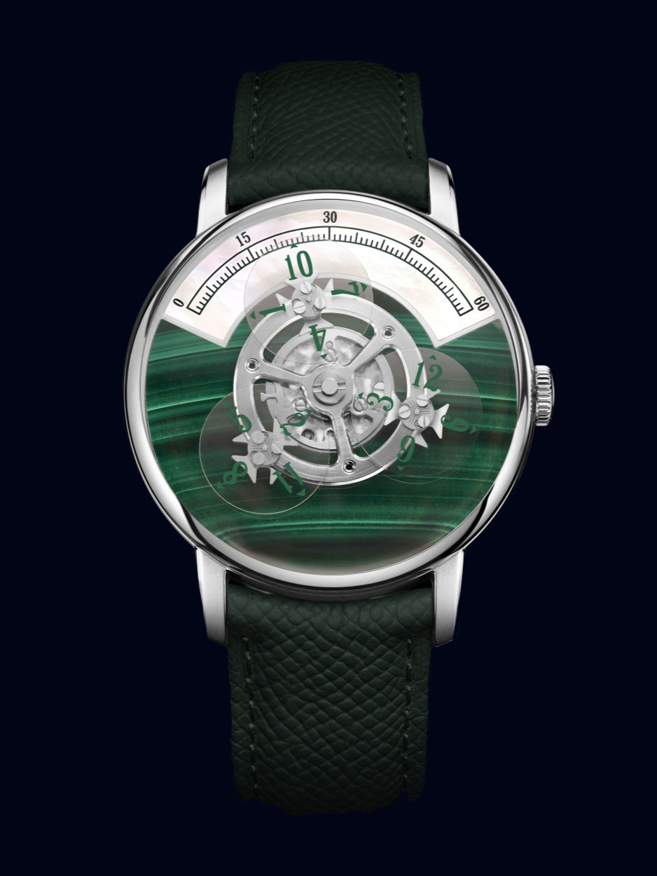 montre TilOne de TilTime malachite