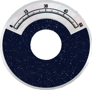 disques horaires bleus de la montre Til One de TilTime